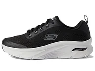 Trampki męskie - Skechers Męskie trampki 232502 BKW Black Mesh/Syntetyczne, 9 UK - miniaturka - grafika 1