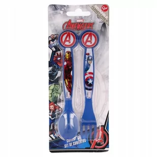 sztućce AVENGERS IRON MAN AMERYKA łyżka widelec - Sztućce dla dzieci - miniaturka - grafika 1
