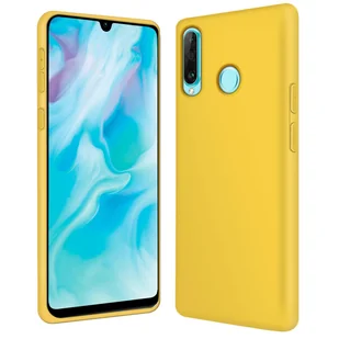 Etui ochronne na telefon Huawei P30 Lite silikonowo-żelowe etui na telefon komórkowy, żółte - Etui i futerały do telefonów - miniaturka - grafika 1