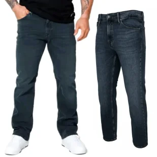 Spodnie Jeansowe Pit Bull Dark Wash Highlander - Ciemnogranatowe 34/32 - Odzież taktyczna i umundurowanie - miniaturka - grafika 1