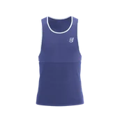 Koszulki sportowe męskie - COMPRESSPORT Koszulka biegowa PRO RACING SINGLET orient blue - miniaturka - grafika 1