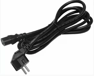 BKT-ELEKTRONIK Kabel zasilający BKT gniazdo IEC 320 C13 wtyk DIN49441 uniwersalny) 3 x 1mm2 czarny 2m 11480784.2 - Pozostałe akcesoria sieciowe - miniaturka - grafika 1