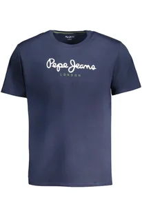 NIEBIESKI T-SHIRT MĘSKI Z KRÓTKIM RĘKAWEM PEPE JEANS - Pepe Jeans - Koszulki męskie - miniaturka - grafika 1