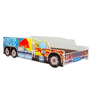 Łóżka dla dzieci i młodzieży - Łóżko pojedyncze Monster Truck 160x80 z materacem - miniaturka - grafika 1