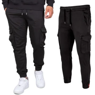 Spodnie Alpha Industries Cotton Twill Jogger 116202 03 - Czarne RATY 0% | PayPo | GRATIS WYSYŁKA | ZWROT DO 100 DNI - Odzież taktyczna i umundurowanie - miniaturka - grafika 1