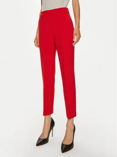 Pinko Spodnie materiałowe Parano 102861 A20Q Czerwony Regular Fit - Spodnie damskie - miniaturka - grafika 1