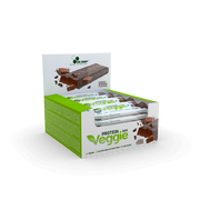 Batony proteinowe - Olimp Veggie Protein Bar - 24 x 50 g Double Brownie - miniaturka - grafika 1