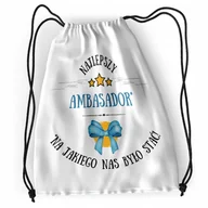 Plecaki worki - Plecak Dla Ambasadora Sportowy Szkolny Worek Torba z Nadrukiem ze Zdjęciem - miniaturka - grafika 1