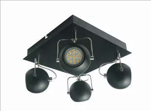 Candellux TONY Plafon LED 4X3W GU10 Czarny MAT 98-25036 - Lampy sufitowe - miniaturka - grafika 1