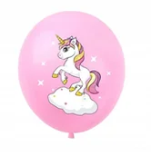 Urodziny dziecka - Balony z Nadrukiem - JEDNOROŻEC - 10szt - miniaturka - grafika 1
