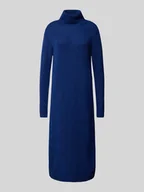 Sukienki - Sukienka z dzianiny o kroju relaxed fit z golfem i rozcięciami model ‘JULIANA’ - miniaturka - grafika 1