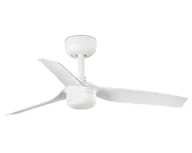 Wentylatory sufitowe - Energooszczędny wentylator sufitowy z oświetleniem LED i pilotem Mini Punt 90 cm Biały / White - miniaturka - grafika 1