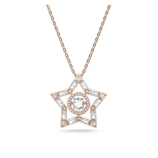 Naszyjnik Swarovski Stella pendant, Star, White, Rose-gold tone plated 5617766 - Naszyjniki - miniaturka - grafika 1
