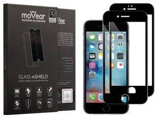movear 2 szt. Szkło Hartowane 3D na Apple iPhone 6/6s Plus (5.5") na Cały Ekran GLASS mSHIELD 3D PRO czarne pyłoszczelne pełny klej AIP6PG3P14ABK2 - Szkła hartowane na telefon - miniaturka - grafika 13