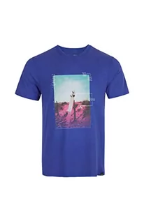 Koszulki męskie - O'Neill Męski T-shirt z krótkimi rękawami, Bays podkoszulek (3 sztuki), 15013 Surf The Web niebieski, L-XL - grafika 1