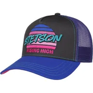 Czapki i chusty sportowe męskie - Czapka Trucker Rising High by Stetson, czarno-niebieski, One Size - miniaturka - grafika 1