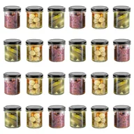 Pojemniki kuchenne - słoiczki na desery przetwory miód słoiki weki konfitury dżemy 350ml 24szt - miniaturka - grafika 1