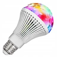 Żarówki LED - Żarówka Led Rgb Obrotowa E27 Kula Dyskotekowa - miniaturka - grafika 1