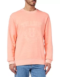 BOSS Męska bluza Weneoncrew, Bright Orange827, M - Bluzy męskie - miniaturka - grafika 1