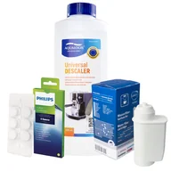 Akcesoria i części do ekspresów do kawy - Zestaw Philips - Filtr Philips Intenza+ CA6702, Uniwersalny Odkamieniacz 500ml, Philips CA6704/10 Tabletki Czyszczące - miniaturka - grafika 1