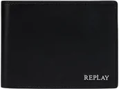 Portfele - REPLAY Męski portfel na akcesoria podróżne FM5333, 0094 Silver Black, 0094 Silver Black, jeden rozmiar - miniaturka - grafika 1