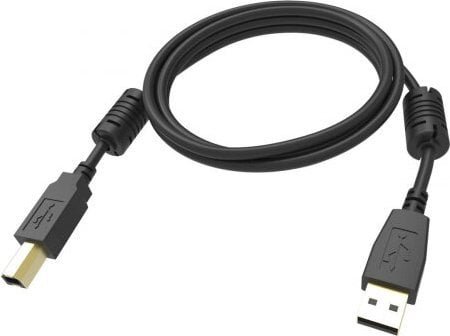 Kabel USB Vision USB-A - USB-B 2 m Czarny TC 2MUSB/BL