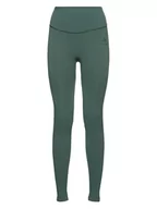 Spodnie sportowe damskie - Odlo Legginsy sportowe "Active 365 Seamless" w kolorze khaki - miniaturka - grafika 1