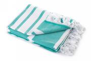 Ręczniki - Tuva Home Ręcznik 210 g/m2 Kąpielowy Hamam Turkus 100x180 1200309 - miniaturka - grafika 1