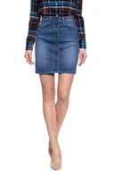 Spódnice - Lee, Spódniczka damska, A Line Skirt Blue Drop L38Nroem, rozmiar W26 - miniaturka - grafika 1