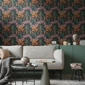 Tapety - Tapeta kwiatowy wzór w wielu kolorach - 53 cm x 10.05 m - LIVINGWALLS - miniaturka - grafika 1