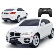 Zabawki zdalnie sterowane - Samochód Zdalnie Sterowany Rc Auto Na Pilot Bmw X6 LEDy Gumowe Koła Rastar Bia - miniaturka - grafika 1
