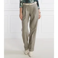 Spodnie damskie - BOSS Wełniane spodnie Taleco | Relaxed fit - miniaturka - grafika 1