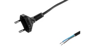 Listwy zasilające - zamel Przewód przyłączeniowy bez wyłącznika 250cm czarny SP-250/2X0,75/-CZN YNS10000454 PRW10000304 - miniaturka - grafika 1