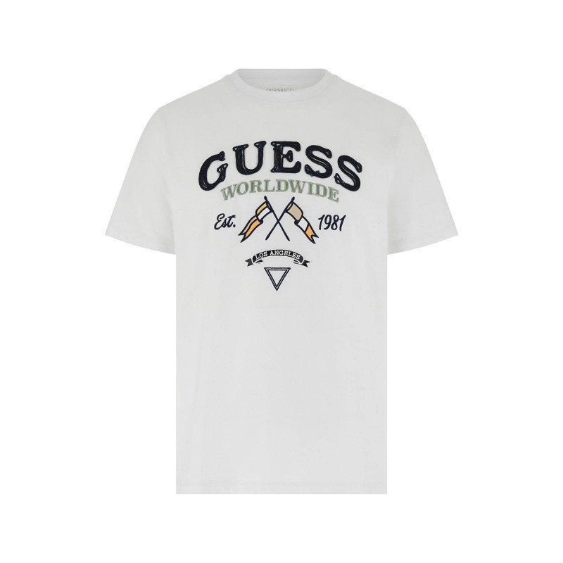 T-shirt męski guess flags altro