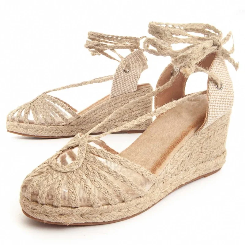 Montevita Wedge Sparta Cien Beige Rozmiar 39