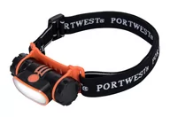 Latarki - PORTWEST PA70BKR Latarka czołowa LED USB - miniaturka - grafika 1