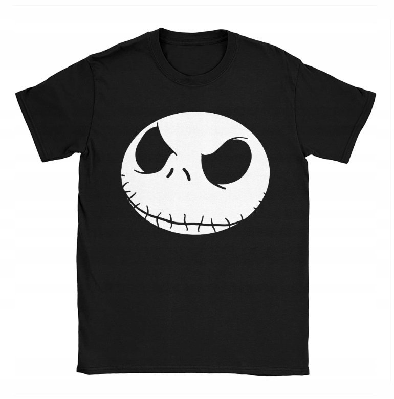 KOSZULKA Z NADRUKIEM MĘSKA ŚMIESZNA T-SHIRT Jack Skellington HALLOWEEN r. L