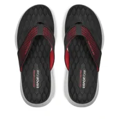 Klapki i japonki męskie - Japonki Skechers Vapor Foam Sandal 232894/BKRD Czarny - miniaturka - grafika 1