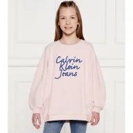 Bluzy dla dziewczynek - Calvin Klein Jeans Bluza Loose fit - miniaturka - grafika 1