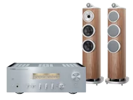 Zestawy stereo - Yamaha A-S1200 (srebrny) + 804 D4 (orzech) - miniaturka - grafika 1