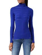 Swetry damskie - Morgan Damski sweter Pull Manche Longue Col Roulé Mentos, Bleu Roi, XXL - miniaturka - grafika 1