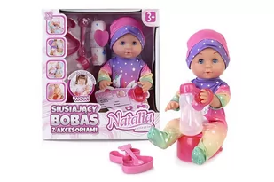 Lalka Bobas siusiający 30 cm Edu&Fun - Lalki dla dziewczynek - miniaturka - grafika 1
