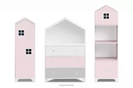 Meble do sypialni - Zestaw meble dla dziewczynki domki różowe 3 elementy MIRUM Konsimo - miniaturka - grafika 1