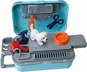 Zabawy w naśladowanie dorosłych - Walizka Zabawkowa Z Stołem Warsztaowym Do Pielęgnacji Psa 2W1 20Cm - miniaturka - grafika 1