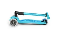 Hulajnogi - Micro - Składana hulajnoga Maxi Deluxe Bright Blue LED - miniaturka - grafika 1