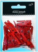 Dekoratorstwo - Klamerki 30Mm, 25 Szt Czerwone, Kl3020, Galeria Hobby - miniaturka - grafika 1