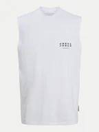 Koszulki męskie - Jack&Jones Tank top Charge 12274740 Biały Relaxed Fit - miniaturka - grafika 1