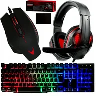 Zestawy myszka + klawiatura - Zestaw Gamingowy Pc Varr 4 W 1 - miniaturka - grafika 1