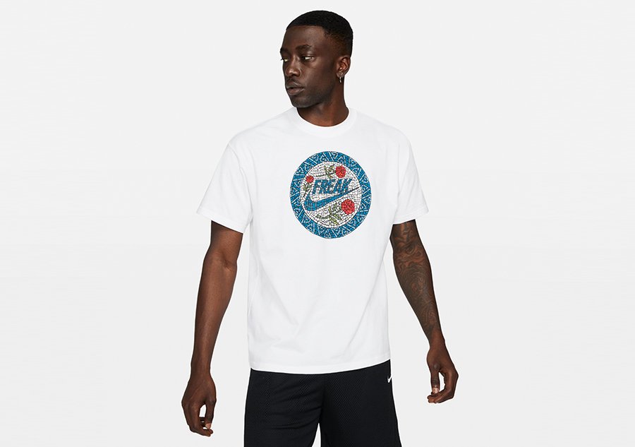 Nike Giannis Antetokounmpo Freak Swoosh Basketball Tee White
