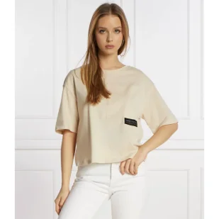 Armani Exchange T-shirt | Loose fit - Koszulki i topy damskie - miniaturka - grafika 1